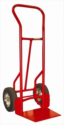 Wesco Heavy Duty Shovel Nose Hand Truck - 12 inch Wheels